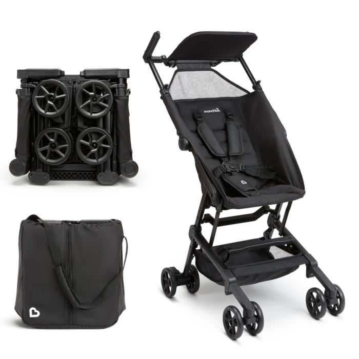 Munchkin - Sparrow™Ultra-compact stroller. Negra