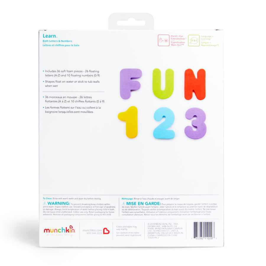 Munchkin - Learn™ Bath Letters & Numbers